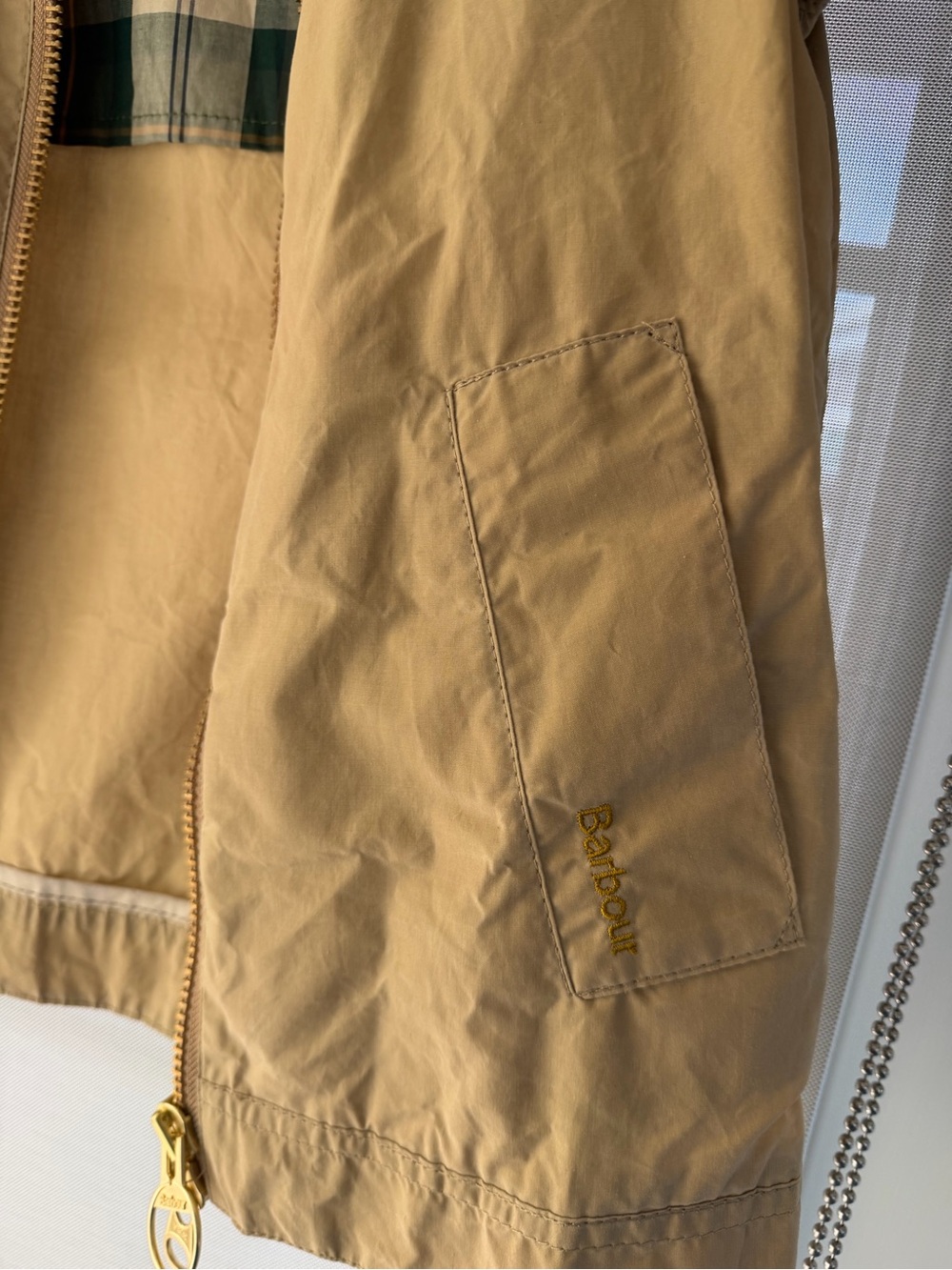 Barbour Campbell Jacket with Brown Corduroy Collar - Picture 6 of 12